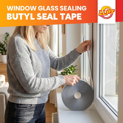 LLPT Butyl Dichtkittband | für auslaufsicher Wohnmobil Reparatur Fenster Glas Boot Abdichtung