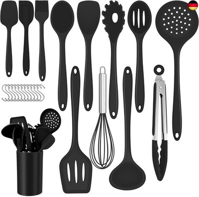 Joyfair Kitchen Utensil Set, 25-Piece Silicone Kitchen Utensils, Cooking