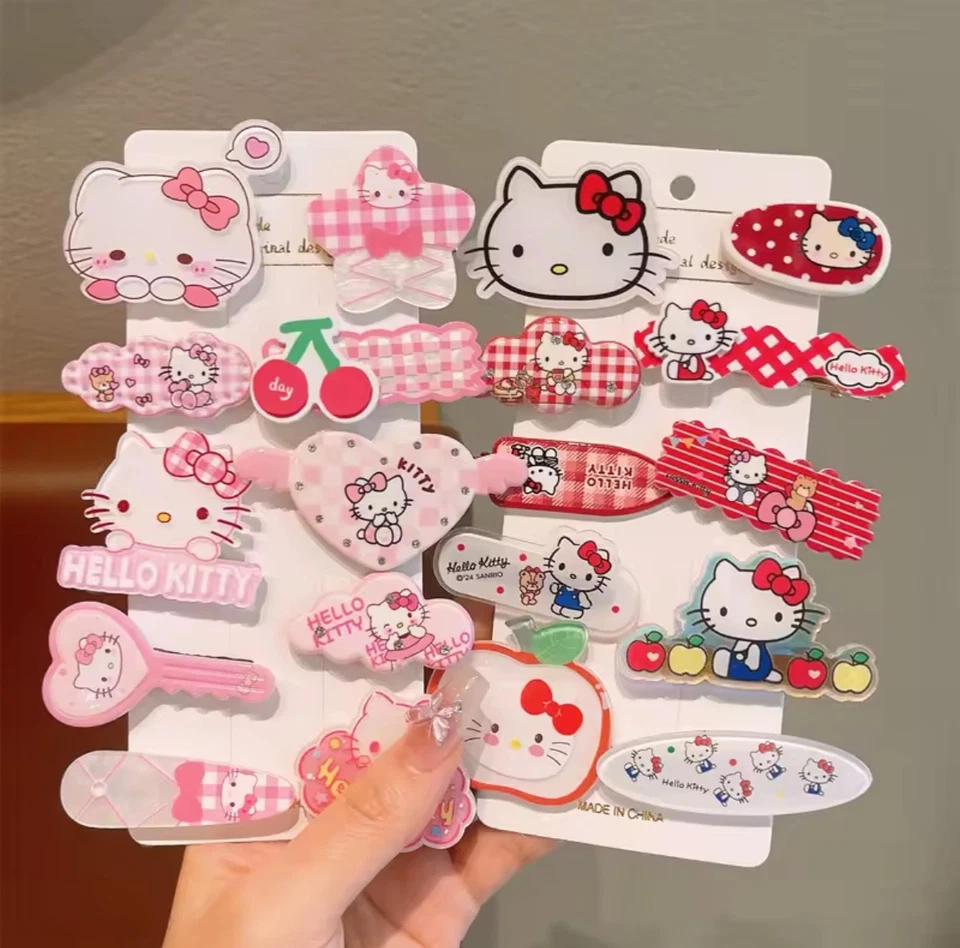 Kawaii Hello Kitty заколки для всех типов волос аниме милые стилисты волос - Изображение 4 из 4