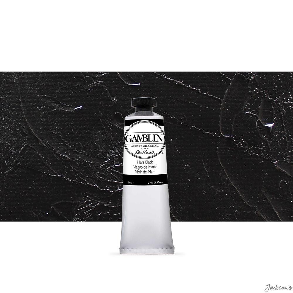 Gamblin Artists Oil Paint Synthetic Iron Oxide 37ml Mars Black For Fine Art