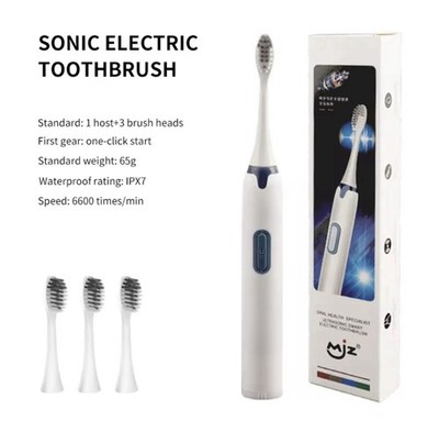 Electric Toothbrush, Sonic Toothbrush, für Erwachsene 1 Host + 3 brush heads