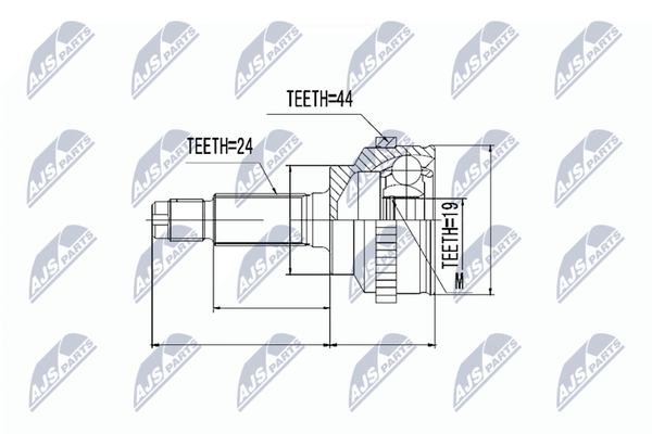Nty Gelenksatz, Antriebswelle NPZ-MZ-014 FüR Mazda-image