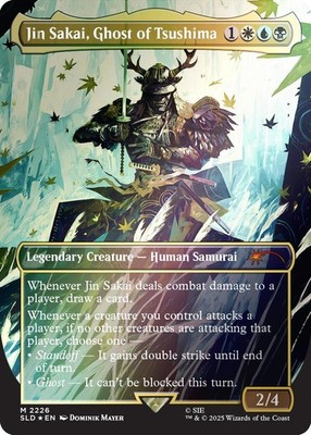 Jin Sakai, Ghost of Tsushima (Rainbow Foil) - 2226 - Secret Lair Drop Series ...