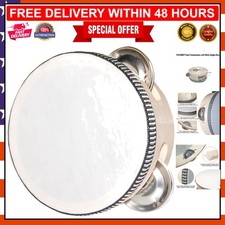 Elegant 4-Inch Wooden Tambourine - Portable Percussion for Parties  Events