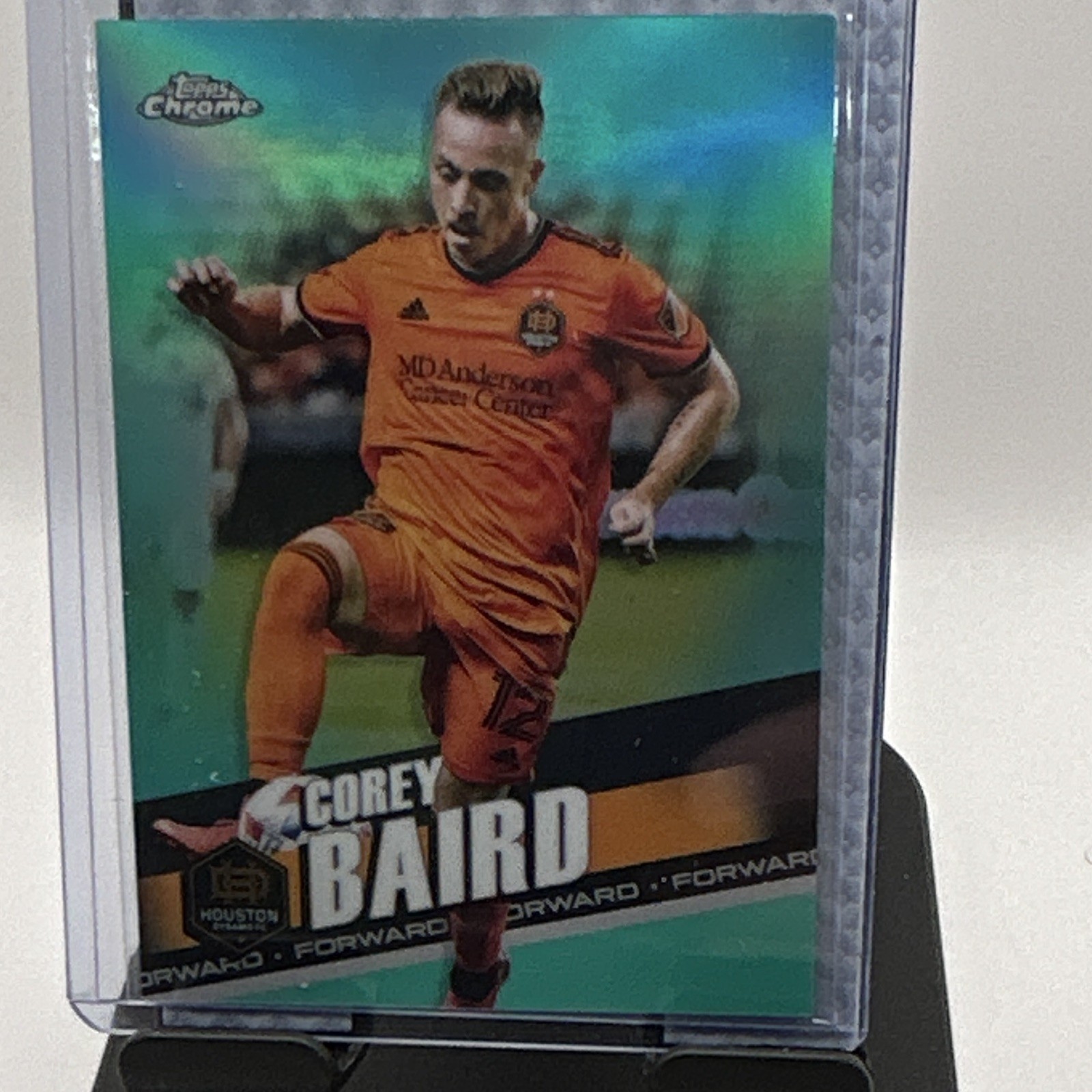 Topps 2022 Chrome MLS Soccer Corey Baird #80 Houston Dynamo Serial #/299