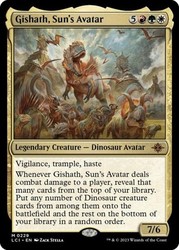 Gishath, Sun's Avatar #229 Foil The Lost Caverns of Ixalan