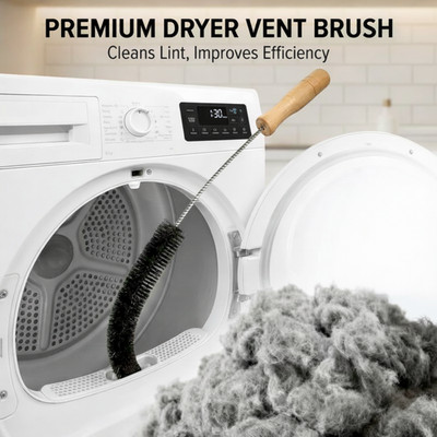Dryer Cleaning Brush Flexible Extra Long Lint  Refrigerator Coil Dust Pet Hair