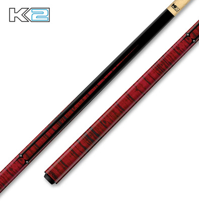 K2 Red Sneaky Pete Radial Pool Cue with 11.75mm Shaft - KLSPRD