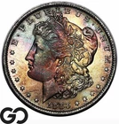 1883-O Morgan Silver Dollar Coin, Simply Beautiful, Solid Gem BU++, Color