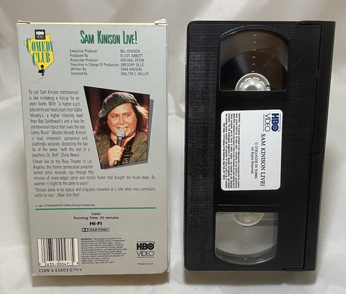 SAM KINISON LIVE! VHS 1987 Stand Up Comedy HBO Home Video! Rare Stand Up VHS! - Picture 2 of 5