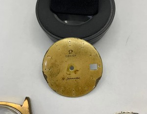 Authentic gold plated Omega seamaster 1960's/70's gents watch Case/Dial,used,ref#(om-52)