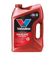 MaxLife High Mileage 5W-20 Synthetic Blend Motor Oil 5 Quart, Engine Cleanliness 16.51 per gallon