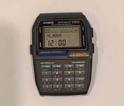 Vintage Casio Data Bank 150 Calculator Watch DBC-150 (1477) Watch