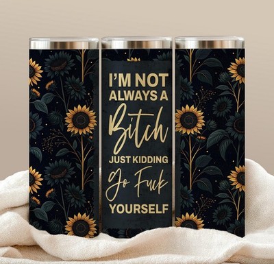 Not Always A BB20oz Insulated Tumbler With Box Lid Straw