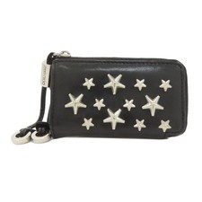 Jimmy Choo Star motif coin purse Leather Ladies Used 