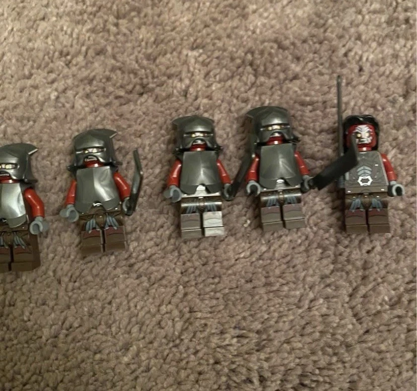 Lego Lord Of The Rings Hobbit LOTR 7 Uruk-Hai Minifigure Lot From 9474 9471 9476 - Image 4 of 4