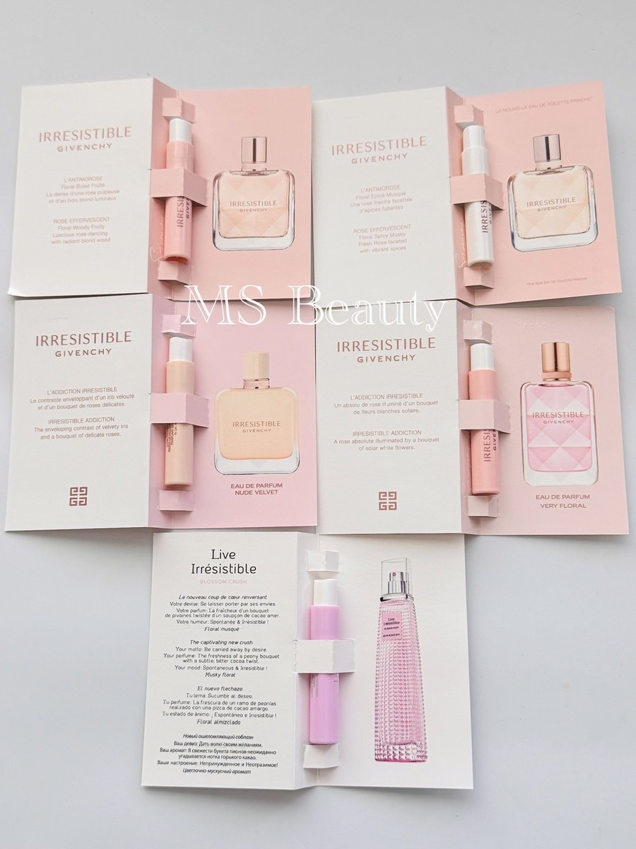Givenchy Irresistible Perfume Sample 5pcs (Fraiche, Very Floral