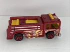 Hot Wheels 1976 Red and Yellow Fire-Eater with Flames and Red Spokes Used D225