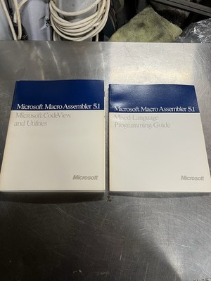 Microsoft Macro Assembler 5.1 MASM 1988 Manuals CodeView Programming Mixed Langu