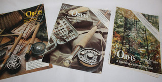 3 ORVIS FISHING TACKLE CATALOGUES AUTUMN WINTER 1985 SPRING 1987 & 1993