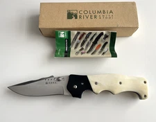 CRKT 7085 The Natural Crawford Assisted Folding Knife Bone Handle