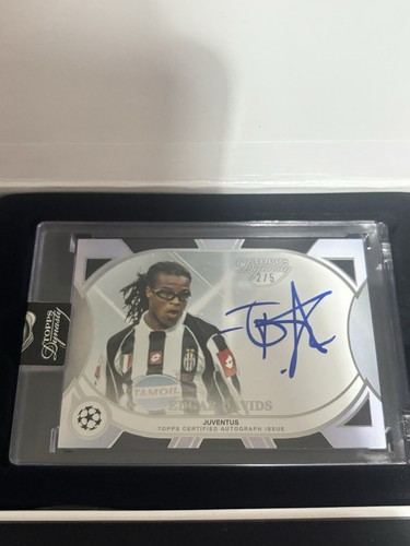 Edgar Davids 2025 Topps Dynasty UCC ON CARD AUTOGRAPH 2/5 & Box Included