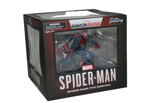 Marvel Gamer Verse Gallery-Spider-Man Spider-Punk Pvc Diamond Select Toys Neu-image