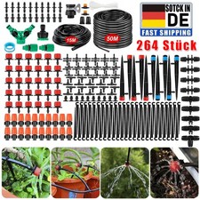 50M+15M Bewässerungssystem Micro Drip Tröpfchenbewässerung Tropfschlauch Garten