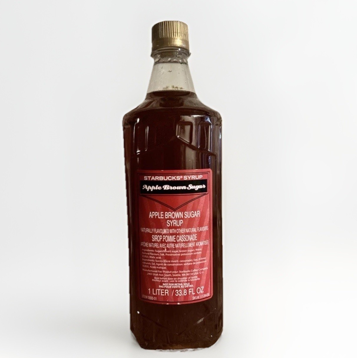 Starbucks Apple Brown Sugar Syrup 1 Liter (33.8 fl Oz)