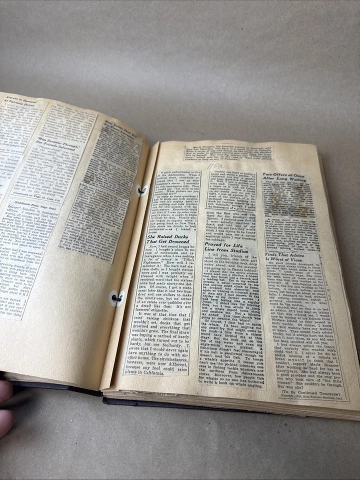 Colección de álbumes de recortes y periódicos vintage Marie Dressler Foto 4 de 4