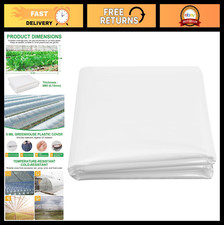 Clear Greenhouse Plastic Sheeting 6 Mil UV Resistant Film for Garden 6.5x32.8 ft