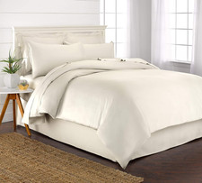 Queen Duvet Cover by , 3 Piece Set, Genuine 100 Organic Viscose Derived from Ba