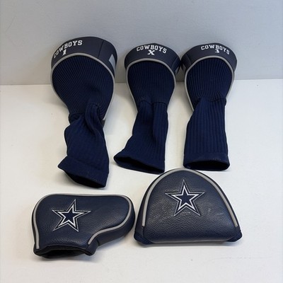 Dallas Cowboys Team Golf NFL Head Covers Driver Fairway Woods & Putter 5 Pc Set