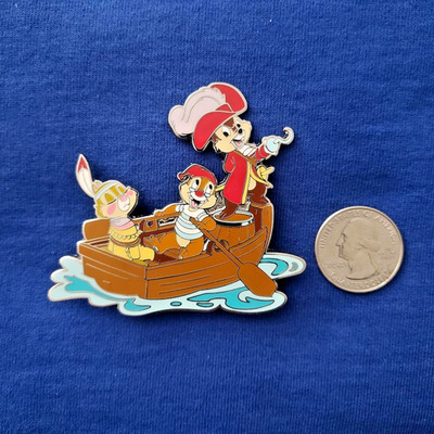 DLP Chip Dale Clarice Peter Pan Dressed as Hook Smee Tiger Lily DLRP DISNEY PIN