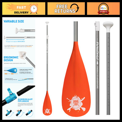 Adjustable 3-Piece Floating SUP Paddle - Lightweight, Durable, Portable Paddle B