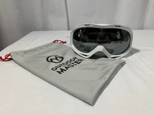 Outdoor Master OTG Ski Goggles White Frame with Dust Bag