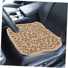 Natural Wood Bead Seat Cover Pad Mat Comfy Cool Summer Massage Car Seat Beige