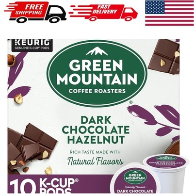 Delicious Dark Chocolate Hazelnut Coffee K-Cup Pods - 10 Count for Easy Brewing