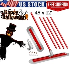 Stainless Concrete Bull Float Tool, 48"x12" Concrete Float, Cement Trowel Tools