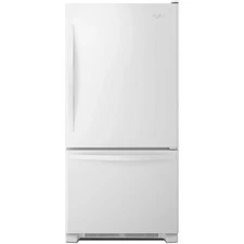 Whirlpool White 33" Bottom-Freezer Refrigerator - WRB322DMBW