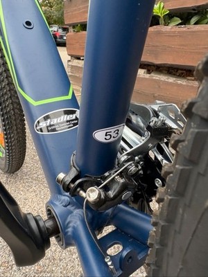 EXTE Turbo 800 Hardtail 27.5 - MTB Hardtail - Dunkelblau / Neongrün