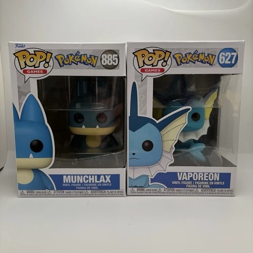 Vaporeon & Munchlax Pokemon Funko Pop Lot Brand New