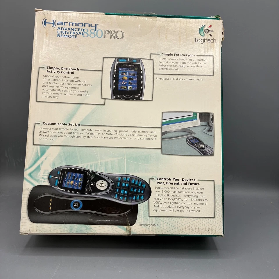 Logitech Harmony 880 Advanced Universal Remote Control Black New in Box - Image 4 of 4