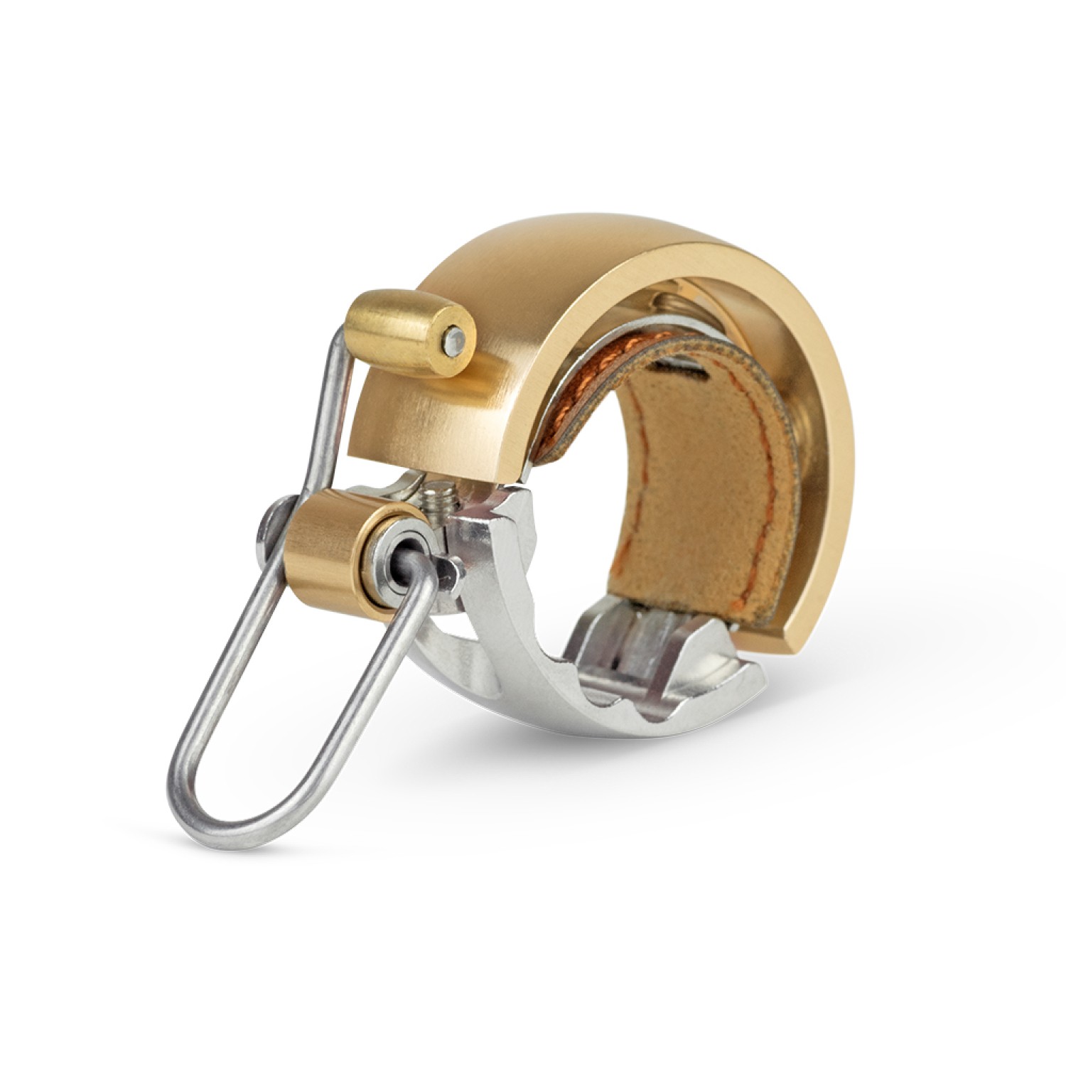 Oi Bell Luxe - Brushed Brass - Small sonnette vélo laiton 22.2mm