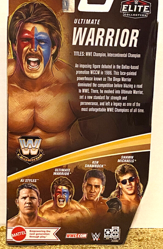 The Ultimate Warrior WWE Legends Elite Collection Exclusive 6" Action Figure NEW - 第 8/8 張圖片
