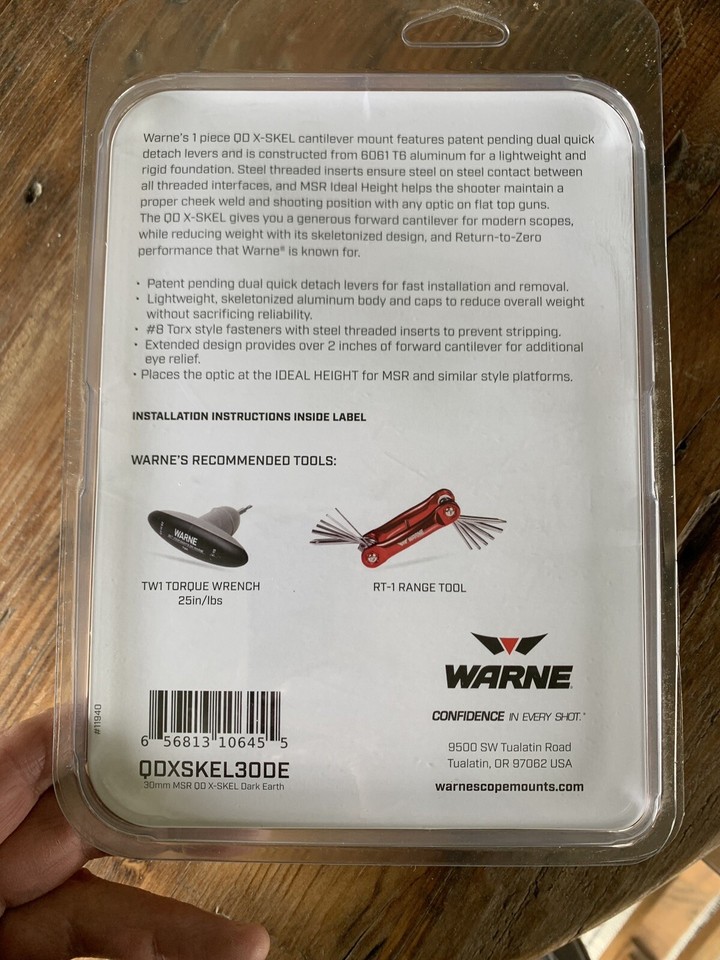 New Warne XSKEL Tactical QD Extended Scope Mount FDE 30MM QDXSKEL30TW eBay