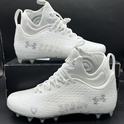 Under Armour Spotlight Lux MC 2.0 Men's White Football Cleats Multi Size NEW