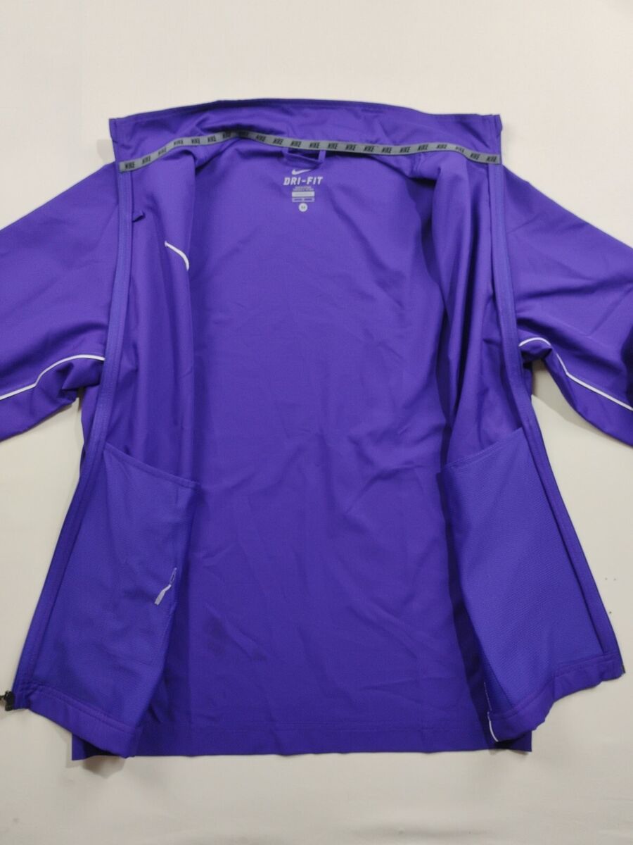 Nike Dri-fit Mens Medium Purple Windbreaker Track Jacket Nike Dri-fit Mens Medium Purple Windbreaker Track Jacket
