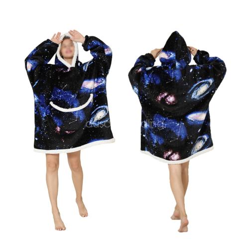 Flannel Hoodie Blanket: Snuggle Up in Soft Comfort - Picture 10 of 25