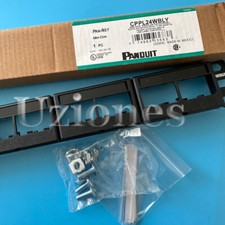 For Panduit CPPL24WBLY Mini Com Modular Patch Panel w/ Faceplates Fits Cat 6, 5E